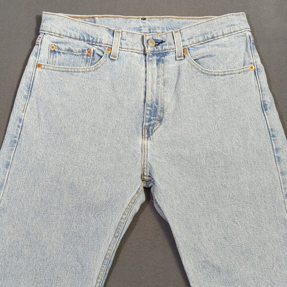 Levi's Jeans Men's 33x30 Blue 505 Regular Fit Straight Leg Denim - Picture 5 of 11